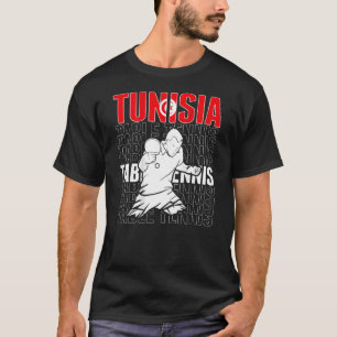Tunisia Table Tennis Support Tunisia Ping Pong Te T-Shirt