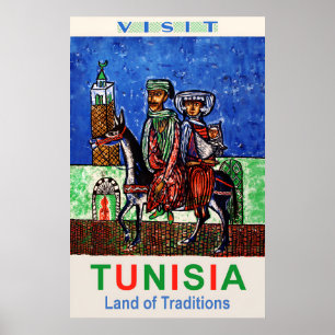 Tunisia travel poster 