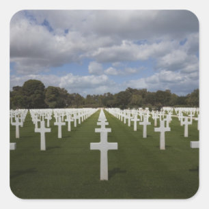 Tunisia, Tunis, Carthage, US World War Two-era 2 Square Sticker