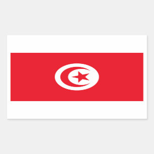 Tunisia/Tunisian Flag Rectangular Sticker