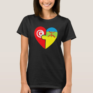 Tunisian Amazigh Roots Matching Flag Proud Of My T-Shirt