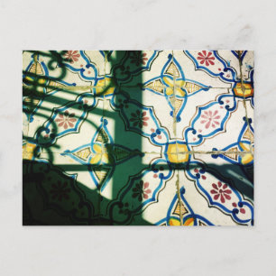 Tunisian ceramic tiles postcard