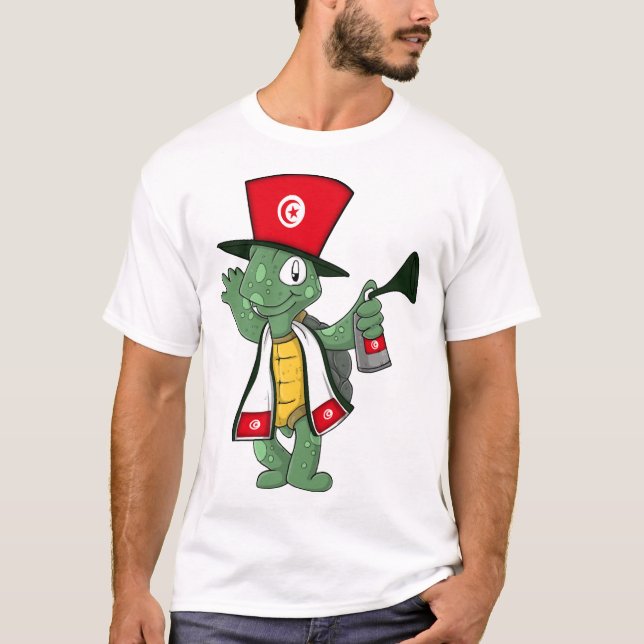 Tunisian Fan Turtle T-Shirt (Front)