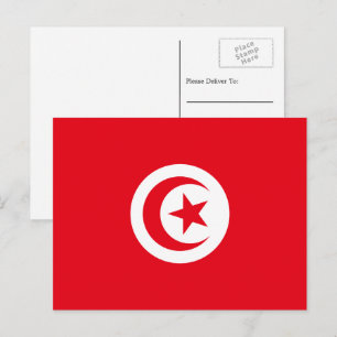 Tunisian Flag, Flag of Tunisia Postcard