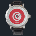 Tunisian Flag & Tunisia fashion, Arabic No /design Watch<br><div class="desc">WATCH: Tunisia & Tunisian Flag fashion design - love my country,  travel,  holiday,  country patriots / sports fans</div>