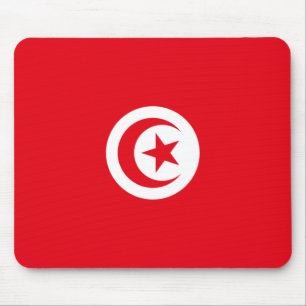 Tunisian Flag (Tunisia) (Islamic Crescent) Mouse Mat