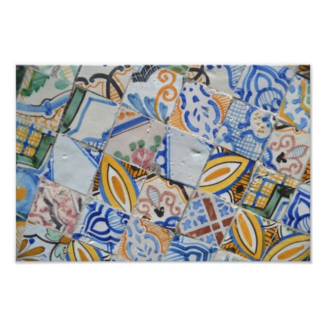 Tunisian Tiles Photo Print (Front)