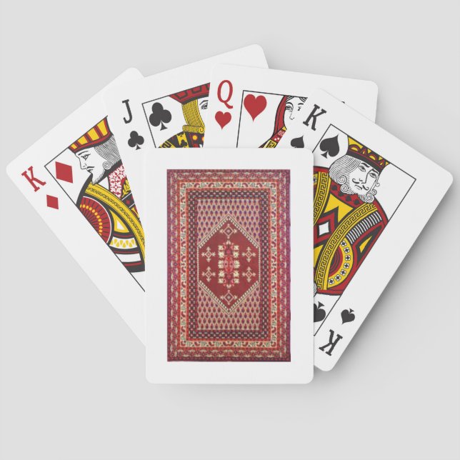 Tunisian traditional carpet Playing Cards (Back)
