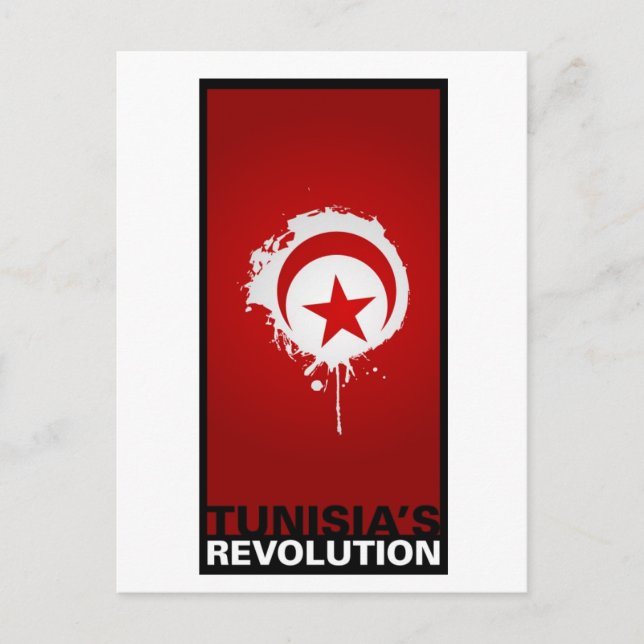 "Tunisia's Revolution" Postcard (Front)