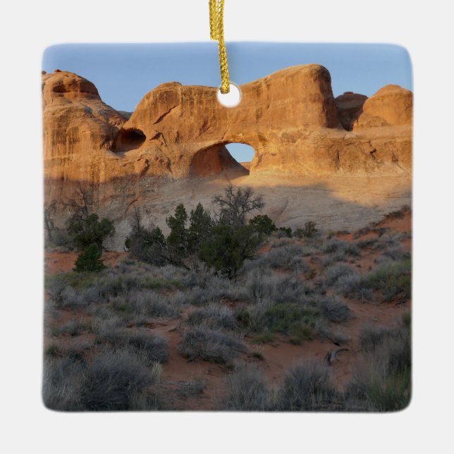 Tunnel Arch in the Morning Ceramic Ornament (Front)