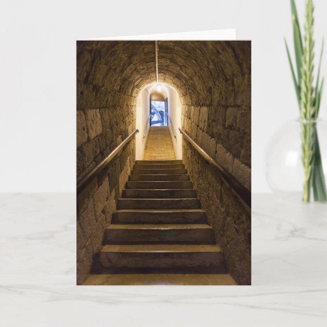 Tunnel Into An Old Salt Mine Card (Front)