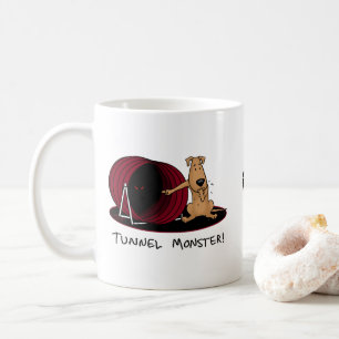 Tunnel Monster - agility scared nervous dog funny Coffee Mug