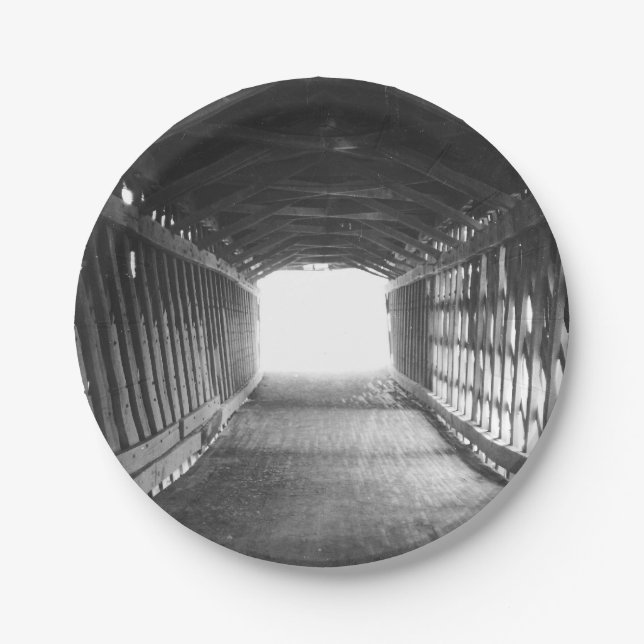 Tunnel of Light Paper Plate (Front)