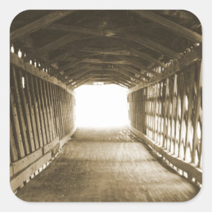 Tunnel of Light Square Sticker