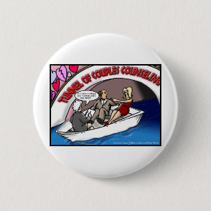 Tunnel Of Love?? Funny Offbeat Cartoon Gifts & Tee 6 Cm Round Badge