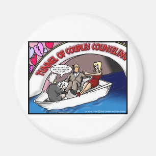 Tunnel Of Love?? Funny Offbeat Cartoon Gifts & Tee Magnet