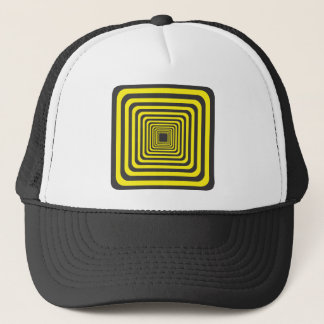 Tunnel on black and yellow trucker hat