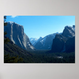 Tunnel View - El Capitan and Bridalveil Fall, Yose Poster