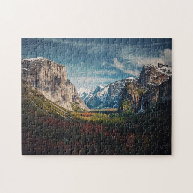 Tunnel View Landscape Yosemite | US National Park Jigsaw Puzzle (Horizontal)