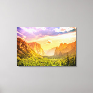 Tunnel View of Yosemite National Park Canvas Print