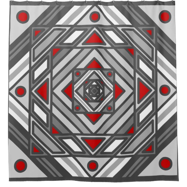 Tunnel Vision Shower Curtain (Front)