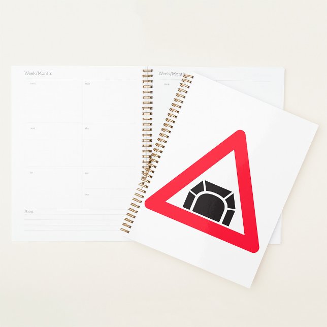 Tunnel Warning Road Sign Traffic Symbol Planner (Creator Uploaded)