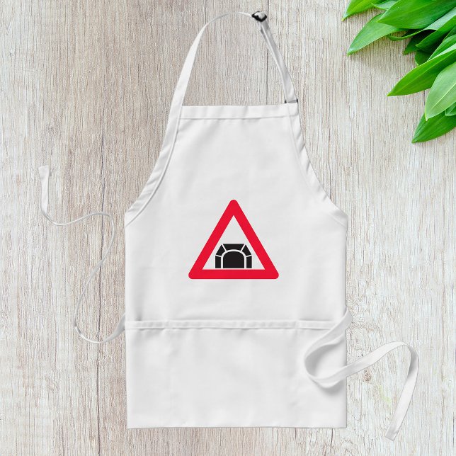 Tunnel Warning Road Sign Traffic Symbol Standard Apron (Creator Uploaded)