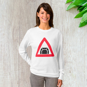 Tunnel Warning Road Sign Traffic Symbol T-Shirt