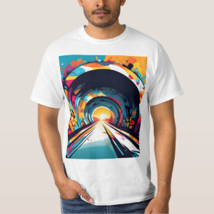 Tunnel With Graffiti Art T-Shirt