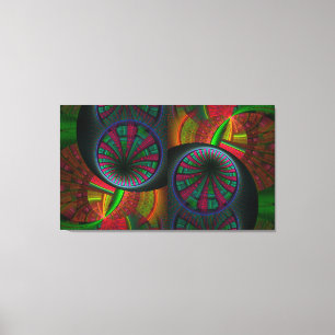 Tunnelling Fractal Psychedelic Canvas Print