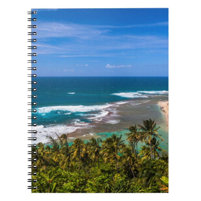 Tunnels Beach as seen from the Kalalau Trail Notebook (Front)
