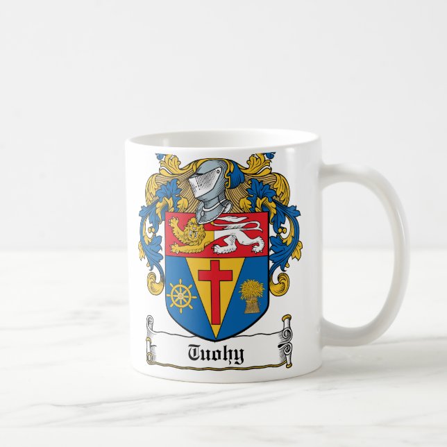 Tuohy Family Crest Coffee Mug (Right)