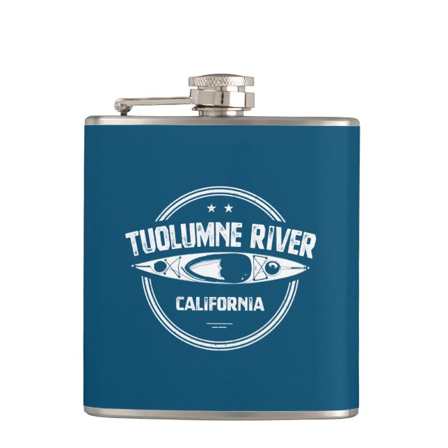 Tuolumne River, California Hip Flask (Front)