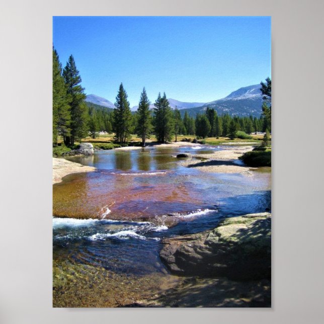 Tuolumne River in Tuolumne Meadows, Yosemite, CA Poster (Front)