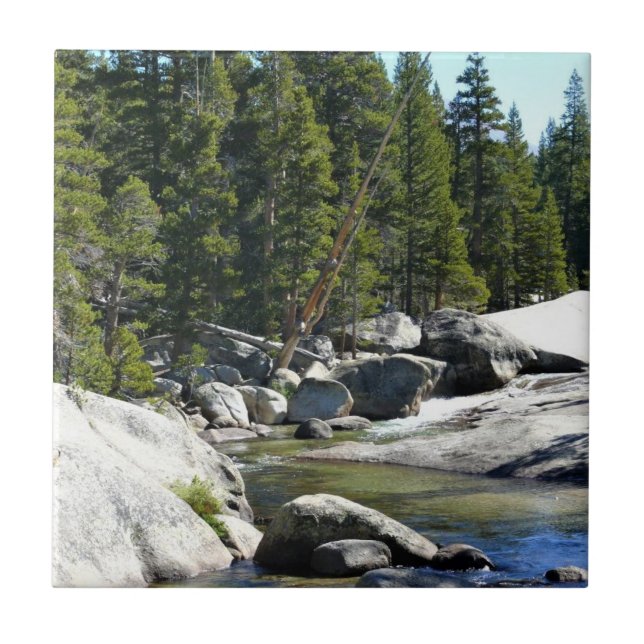 Tuolumne River in Tuolumne Meadows, Yosemite, CA Tile (Front)