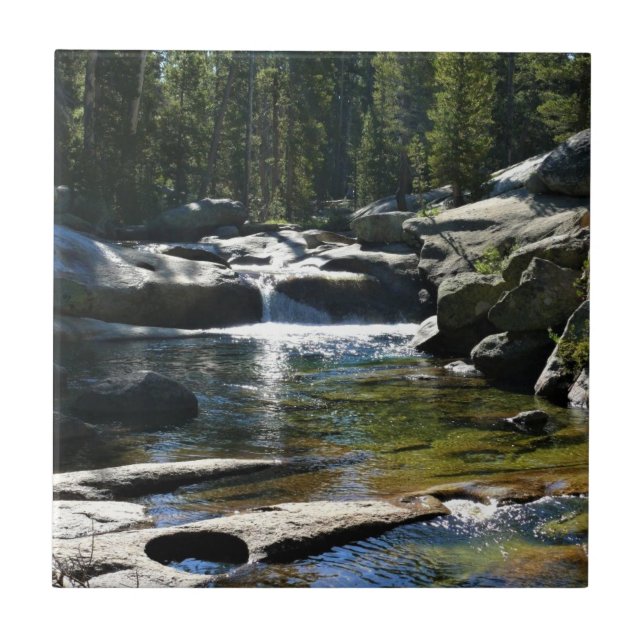 Tuolumne River in Tuolumne Meadows, Yosemite, CA Tile (Front)