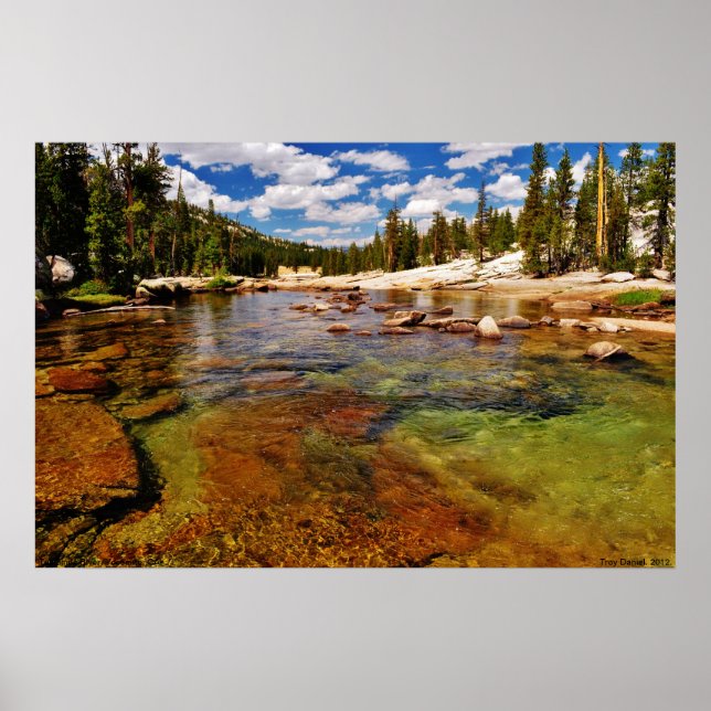 Tuolumne River, Tuolumne Meadows, Yosemite. Poster (Front)