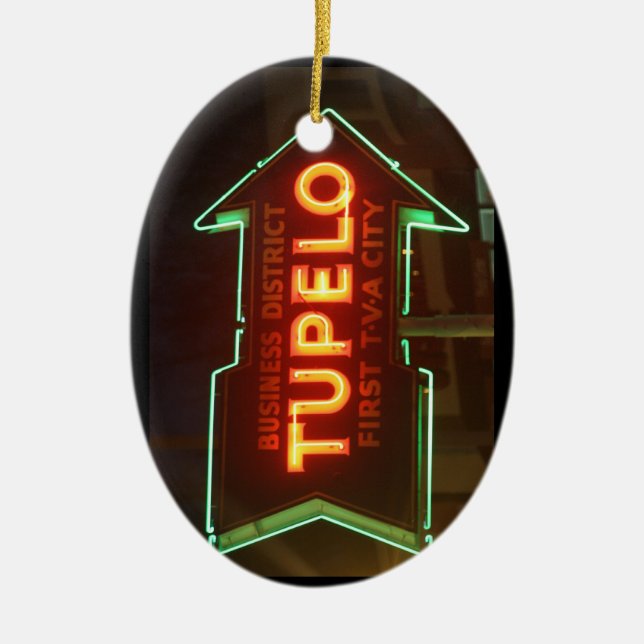 Tupelo Christmas Ornament (Front)