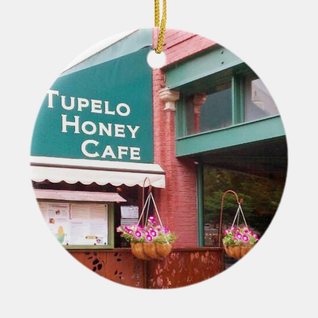 Tupelo Honey Cafe, Asheville, Tupelo Honey Cafe Ceramic Tree Decoration (Front)