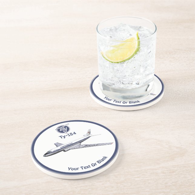 Tupolev (Туполев) Tu-104 Airliner Coaster (Side)