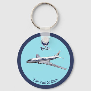 Tupolev (Туполев) Tu-104 Airliner Key Ring