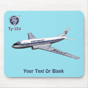 Tupolev (Туполев) Tu-104 Airliner Mouse Mat