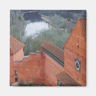 Turaida Castle by Gauja River, Sigulda, Latvia Magnet