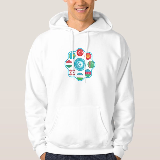 Turan Turkic States Kreis Design Hoodie (Front)