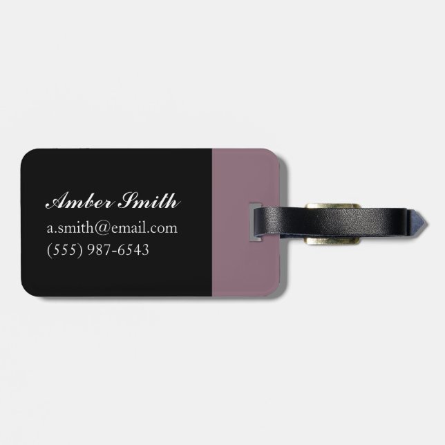 Turban Triptych Luggage Tag (Back Horizontal)