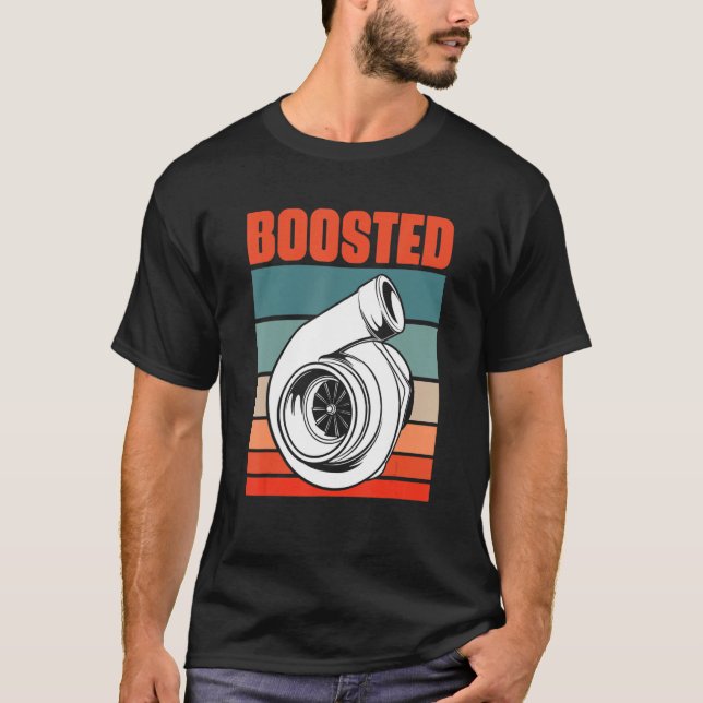 Turbo Car Boosted Car  Car Racing T-Shirt (Front)