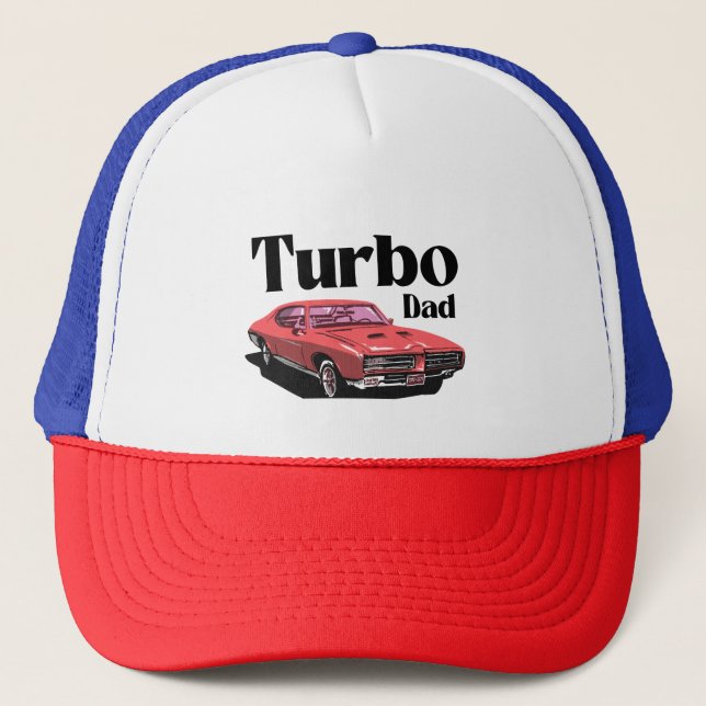 Turbo dad  trucker hat (Front)