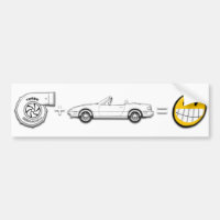 Turbo + MX-5 = Fun bumper sticker