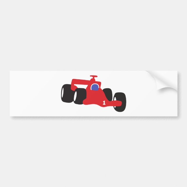 Turbo racing car bumper sticker (Front)