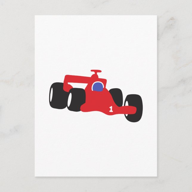Turbo racing car postcard (Front)